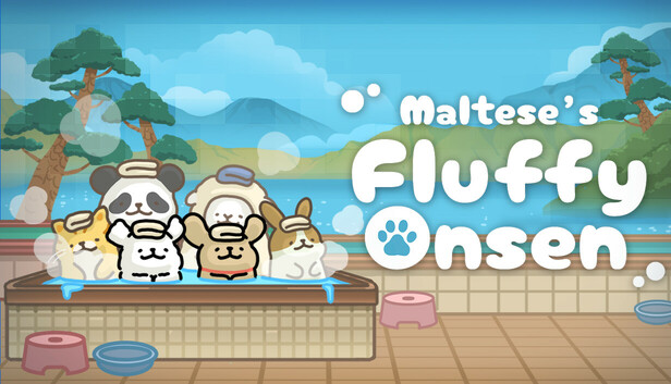 线条小狗：动物温泉|Maltese's Fluffy Onsen